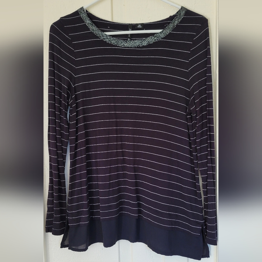 EUC New Directions Petite Striped Top